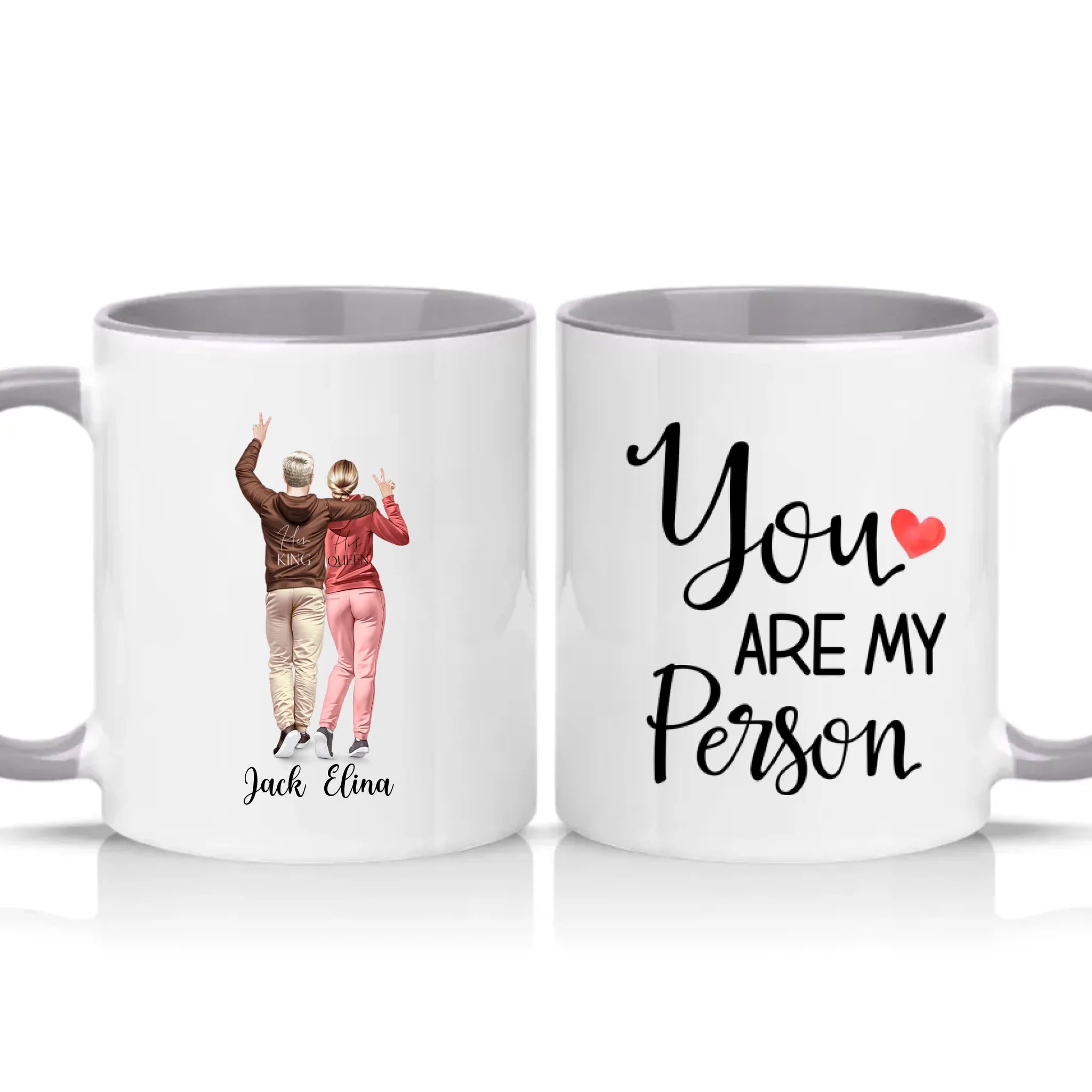 Two Tone 11oz Mug Grey