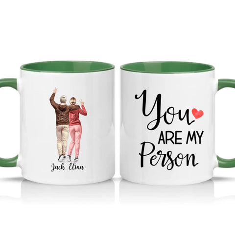 Two Tone 11oz Mug Racing Green