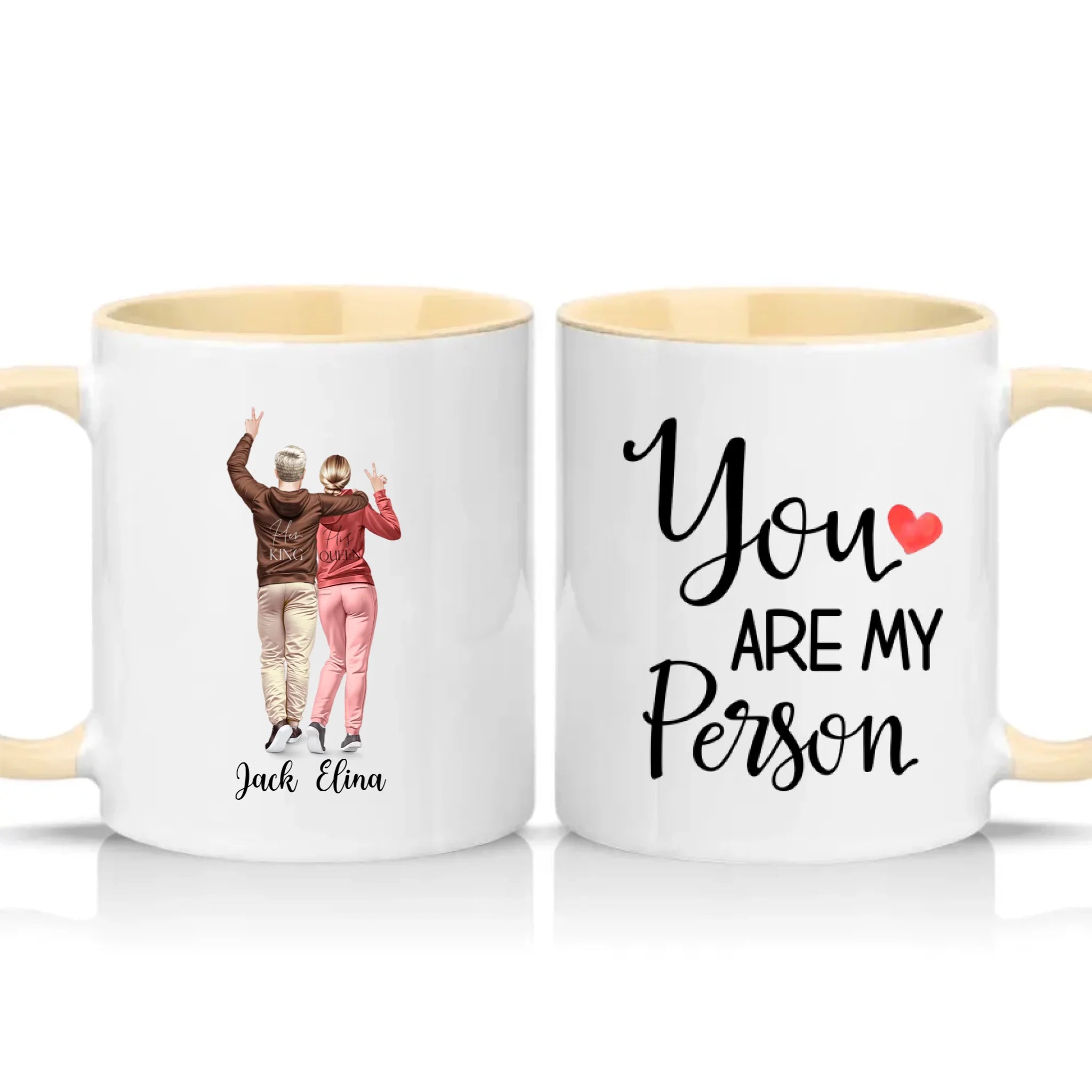 Two Tone 11oz Mug Cream