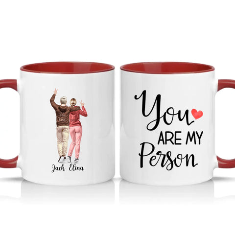 Two Tone 11oz Mug Burgundy