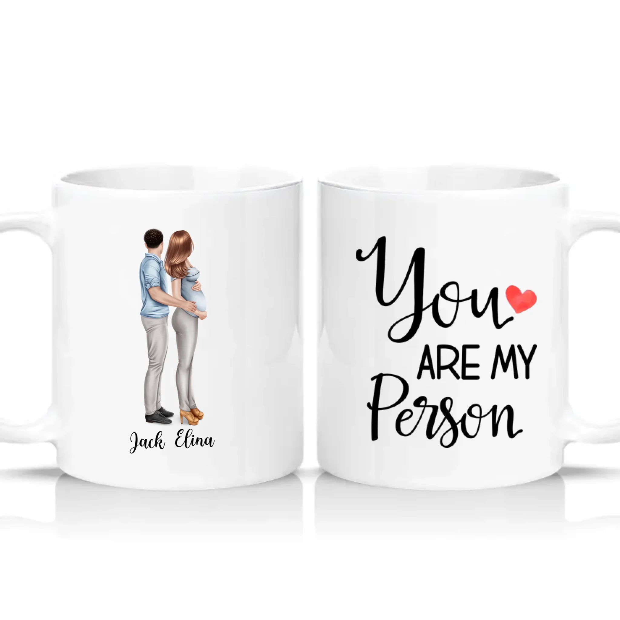 Two Tone 11oz Mug White
