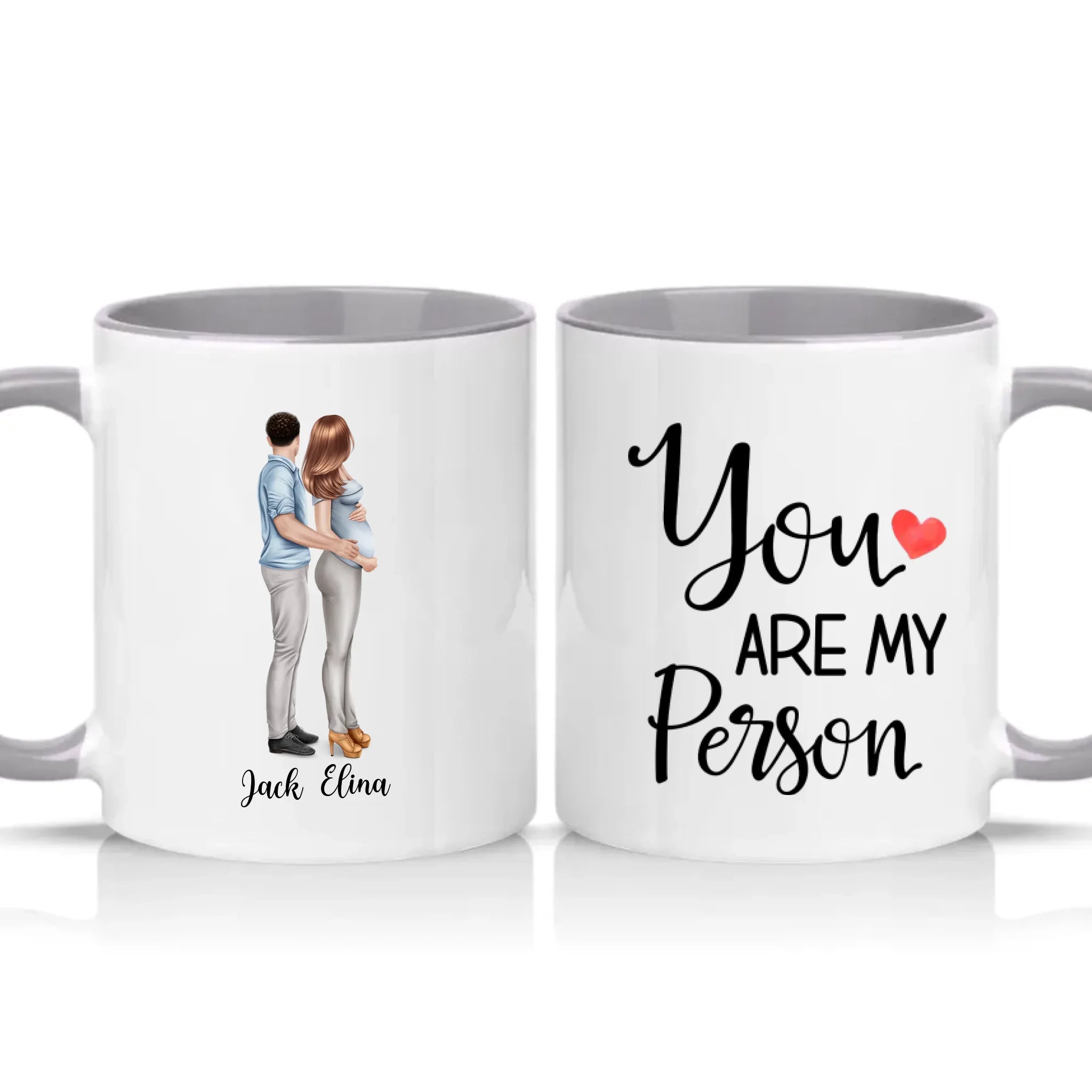 Two Tone 11oz Mug Grey
