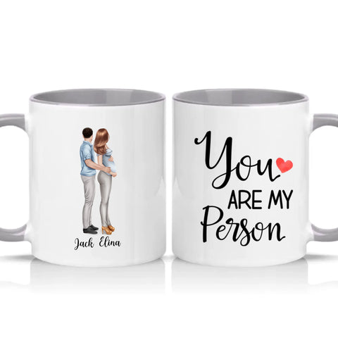 Two Tone 11oz Mug Grey