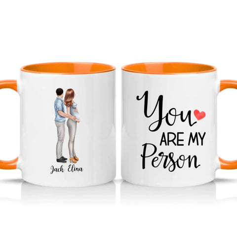 Two Tone 11oz Mug Orange