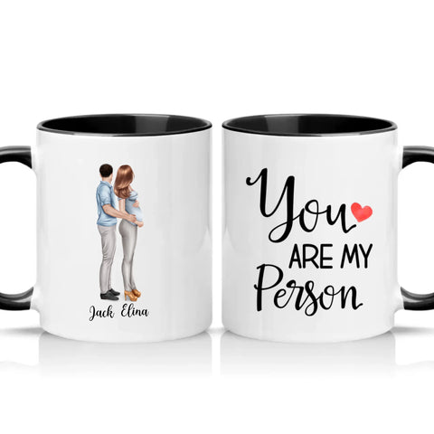Two Tone 11oz Mug Black