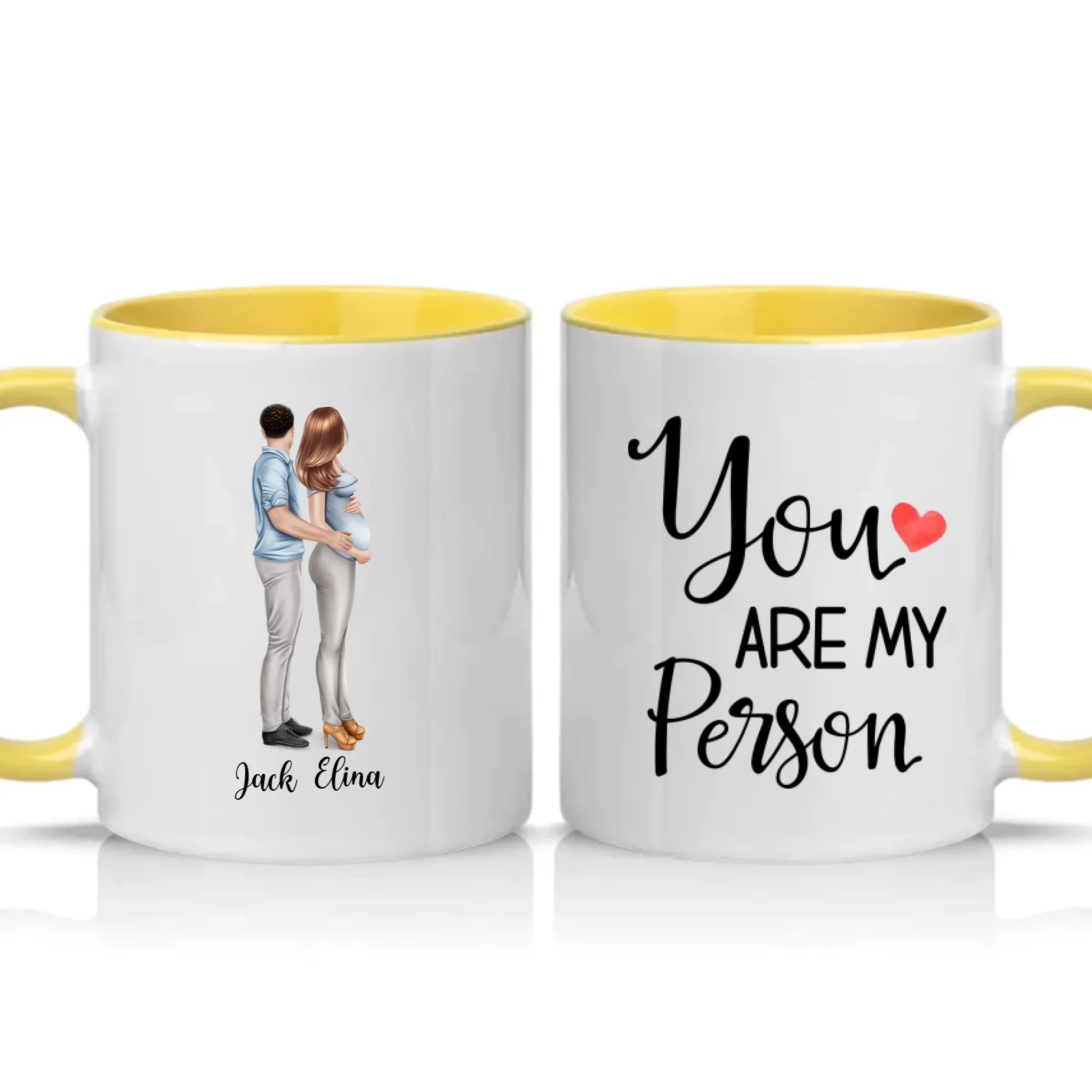 Two Tone 11oz Mug Yellow