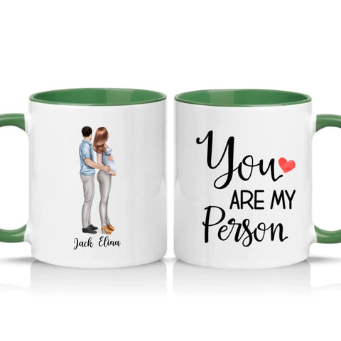Two Tone 11oz Mug Racing Green