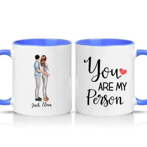 Two Tone 11oz Mug Medium Blue