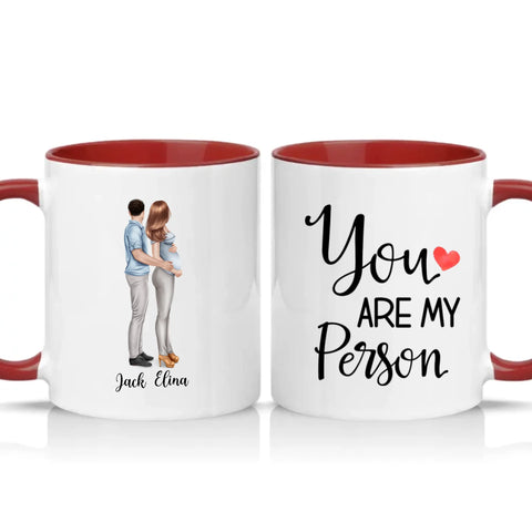 Two Tone 11oz Mug Burgundy