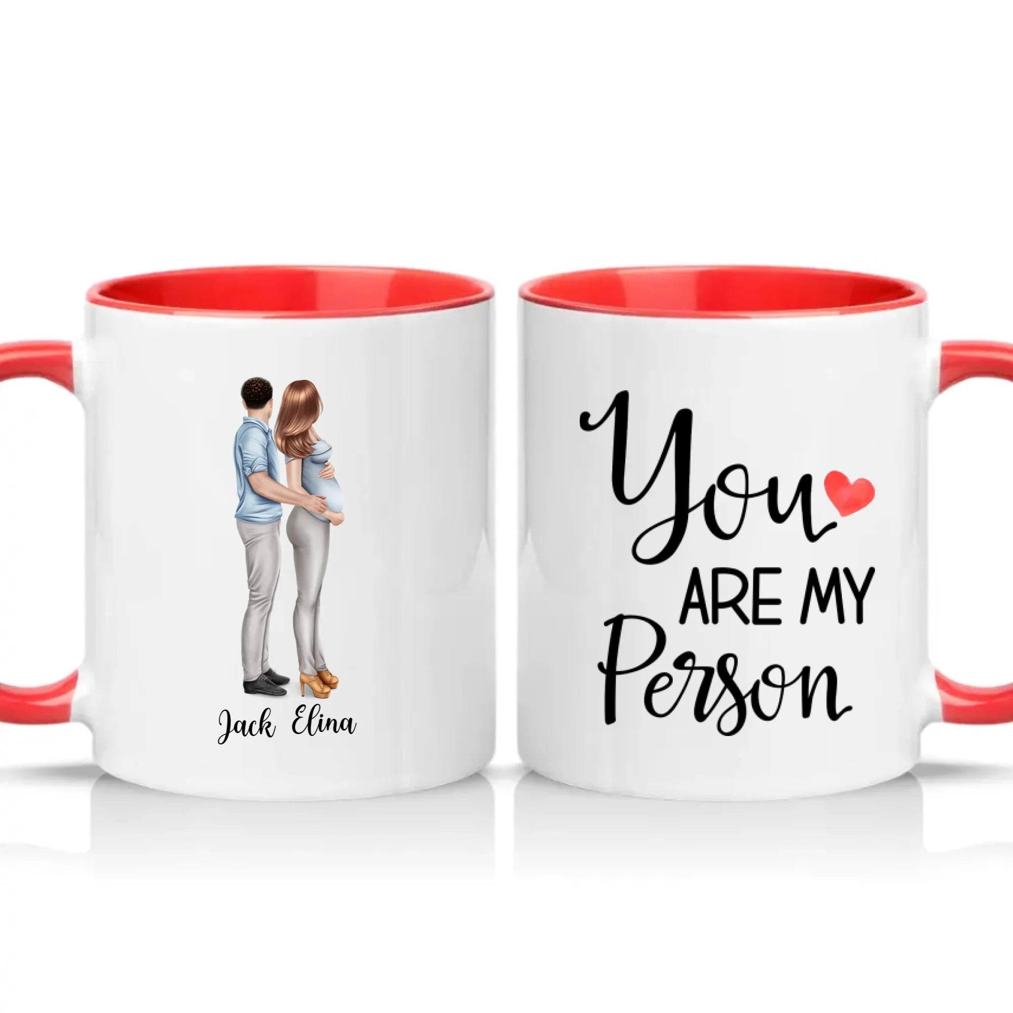 Two Tone 11oz Mug Red