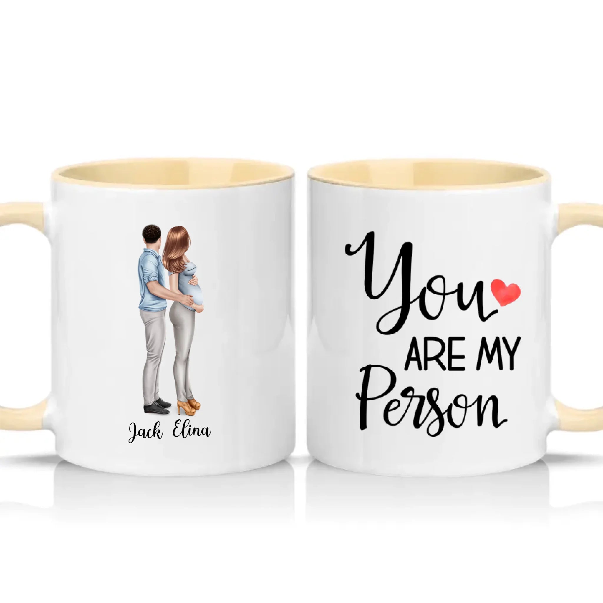 Two Tone 11oz Mug Cream