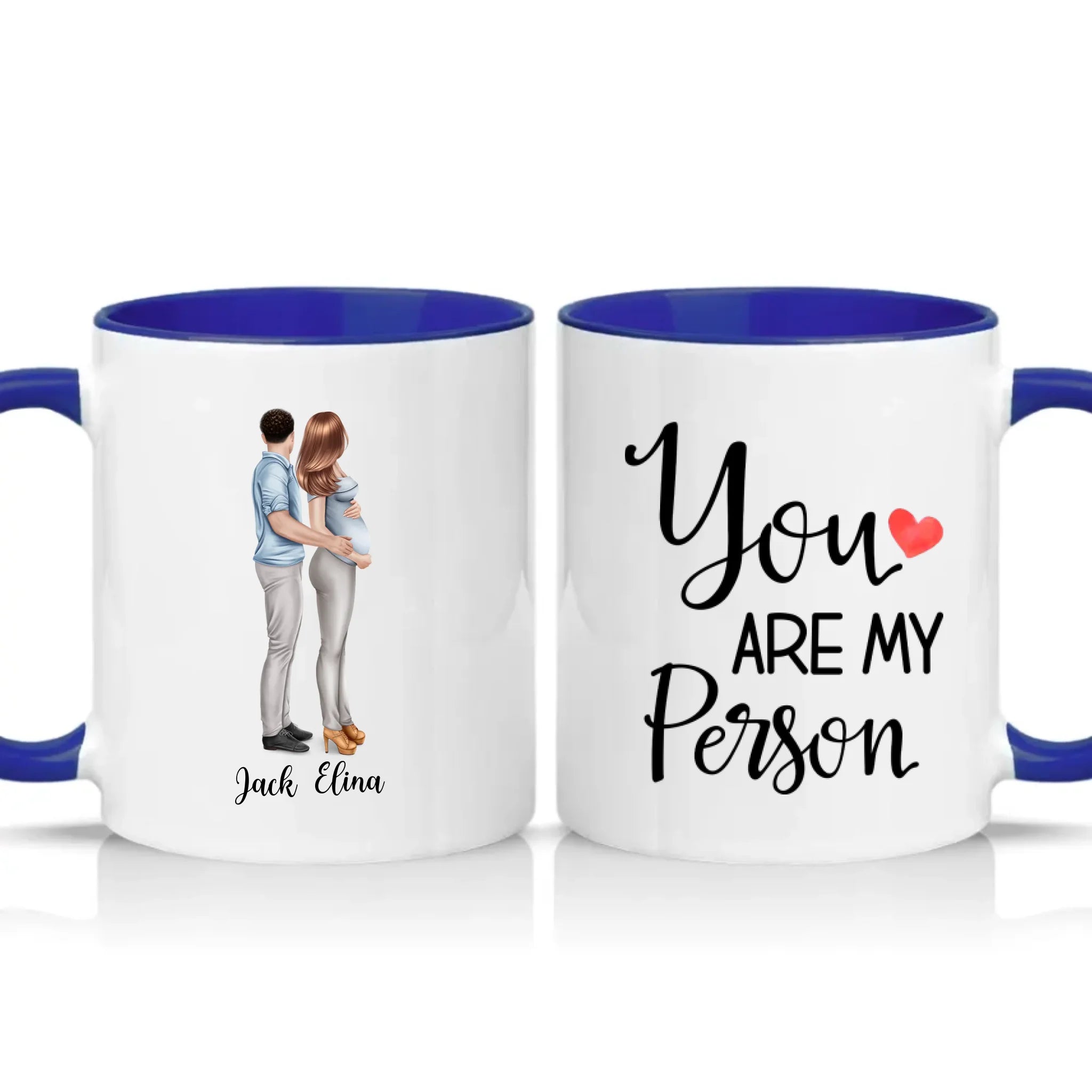 Two Tone 11oz Mug Dark Blue