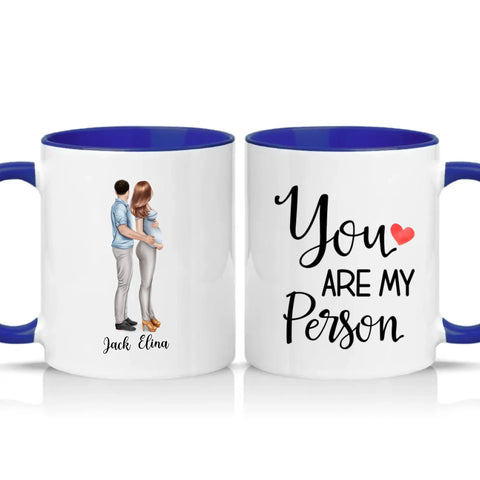 Two Tone 11oz Mug Dark Blue