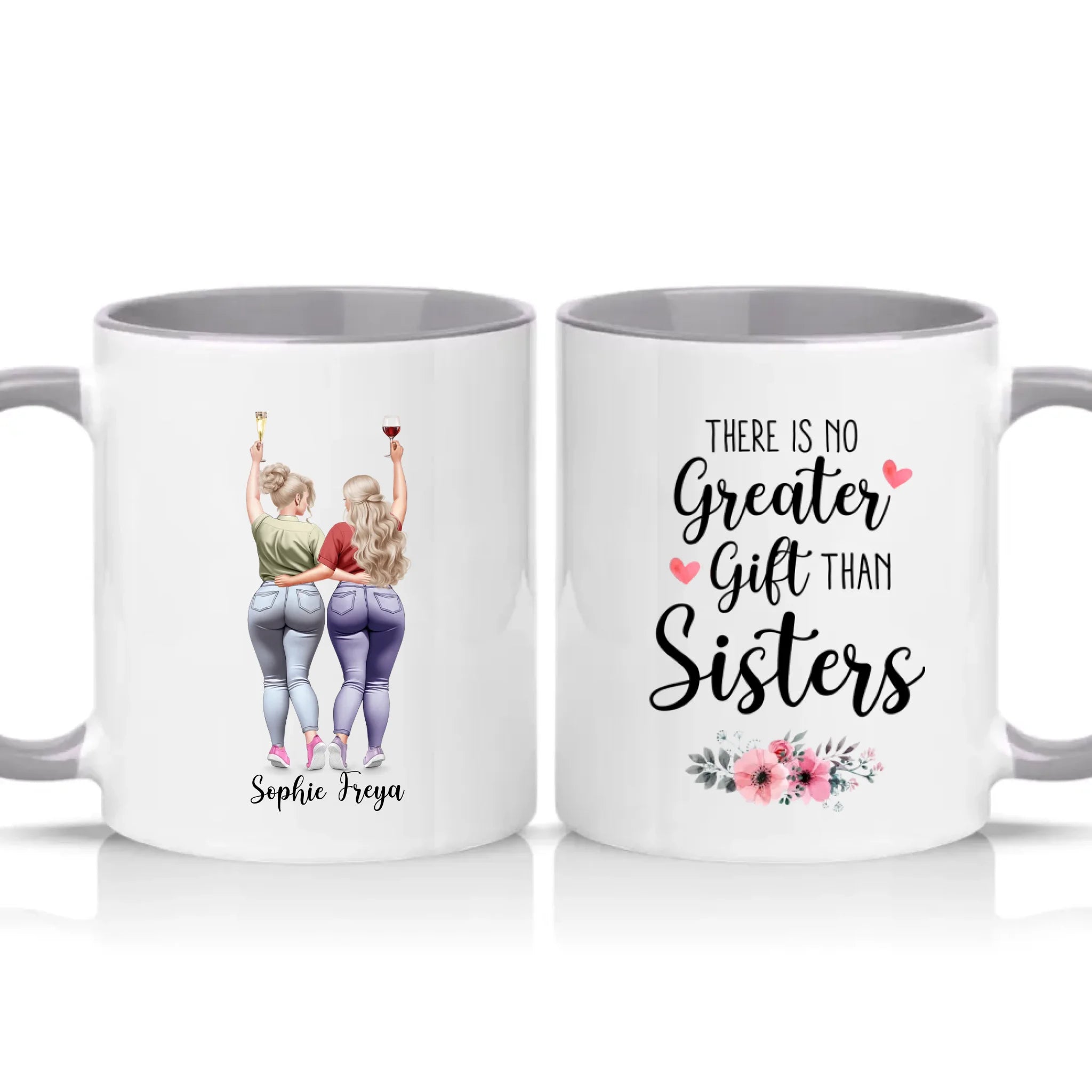 Two Tone 11oz Mug Grey