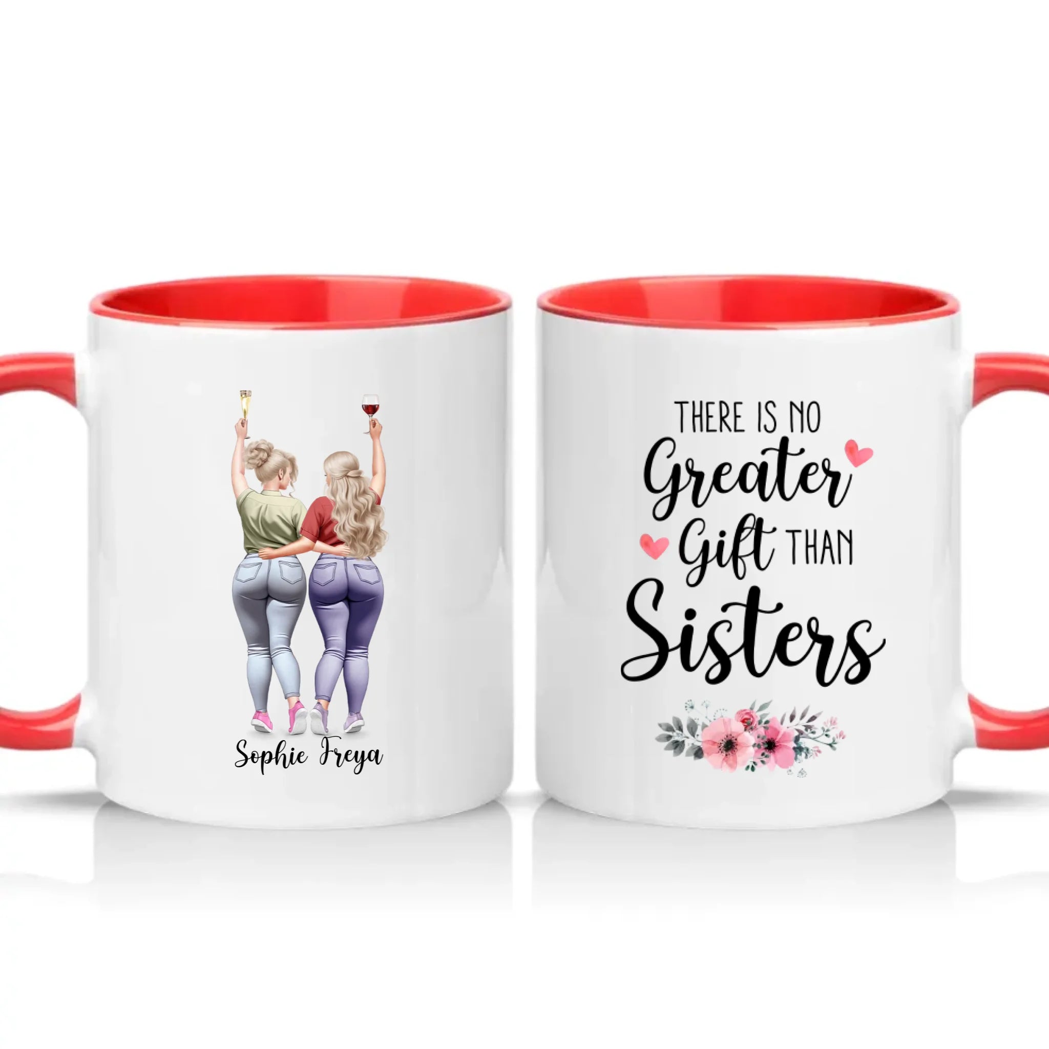 Two Tone 11oz Mug Red