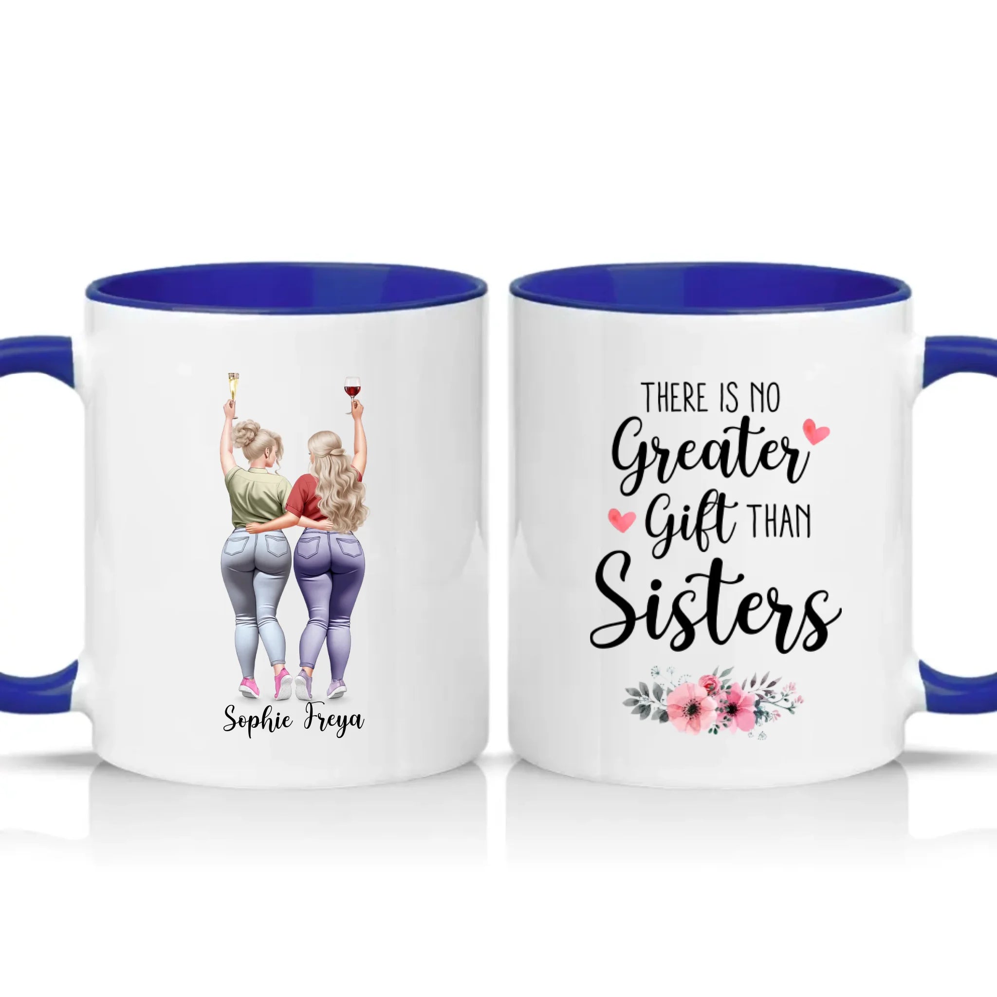 Two Tone 11oz Mug Dark Blue