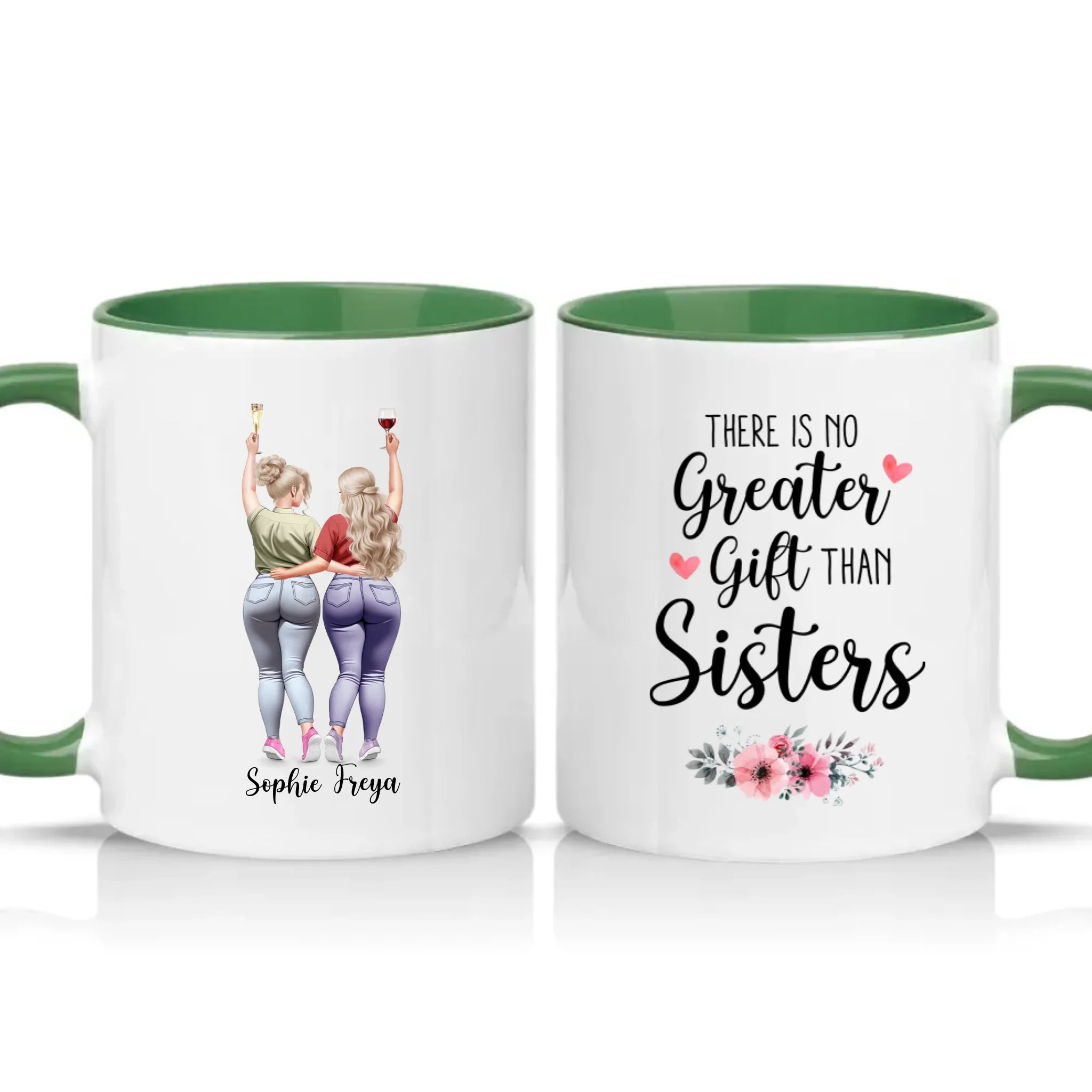 Two Tone 11oz Mug Racing Green
