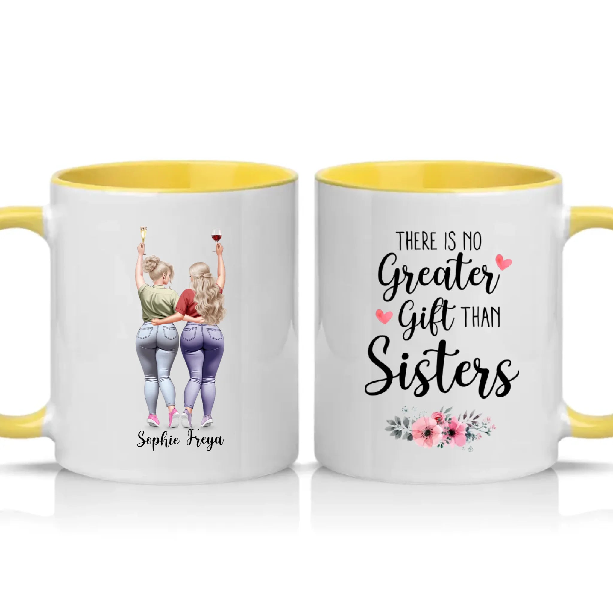 Two Tone 11oz Mug Yellow