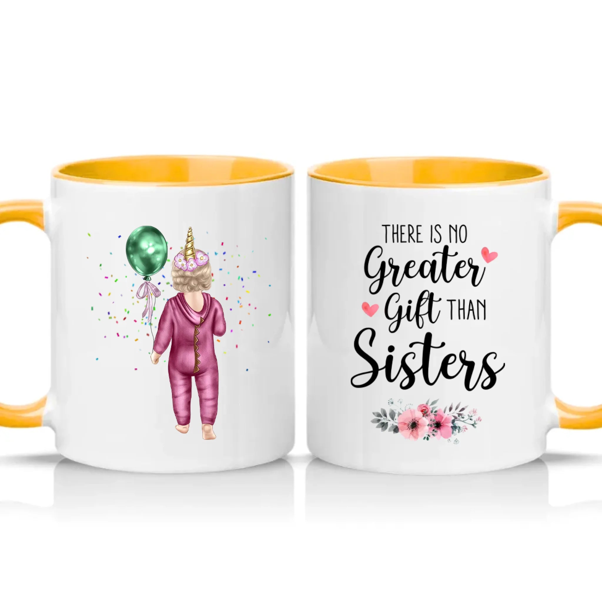 Two Tone 11oz Mug Golden Yellow