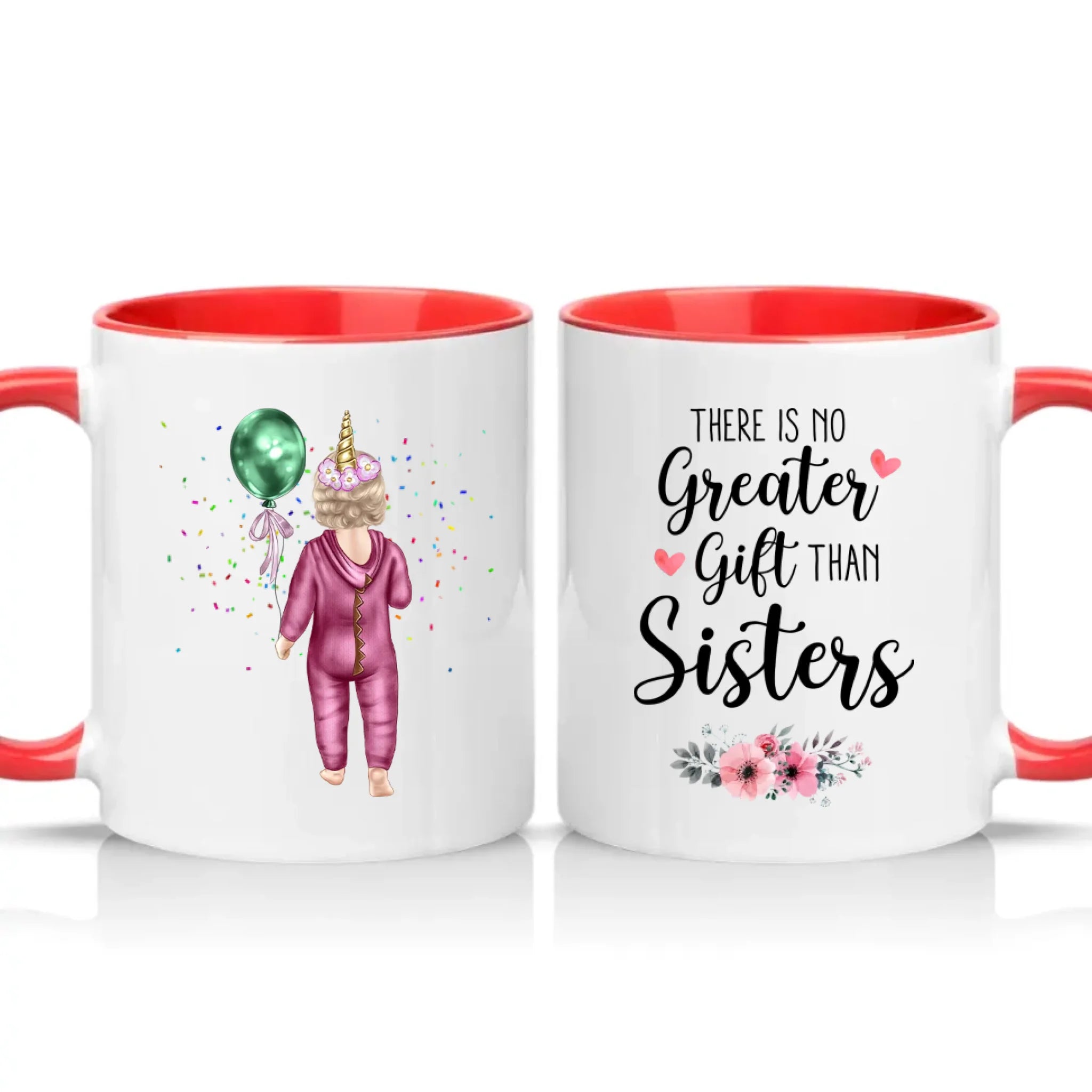 Two Tone 11oz Mug Red