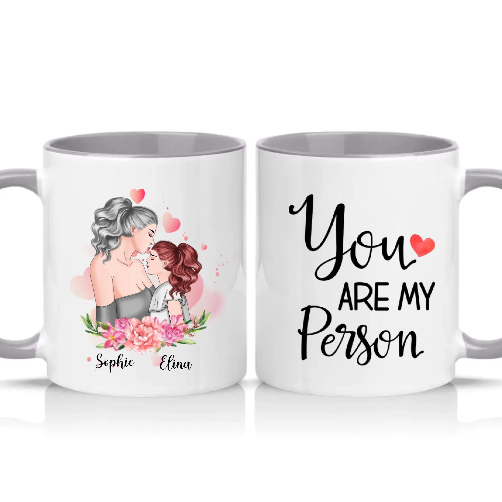 Two Tone 11oz Mug Grey
