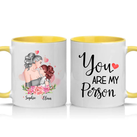 Two Tone 11oz Mug Yellow