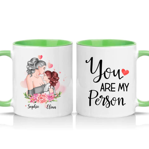 Two Tone 11oz Mug Green