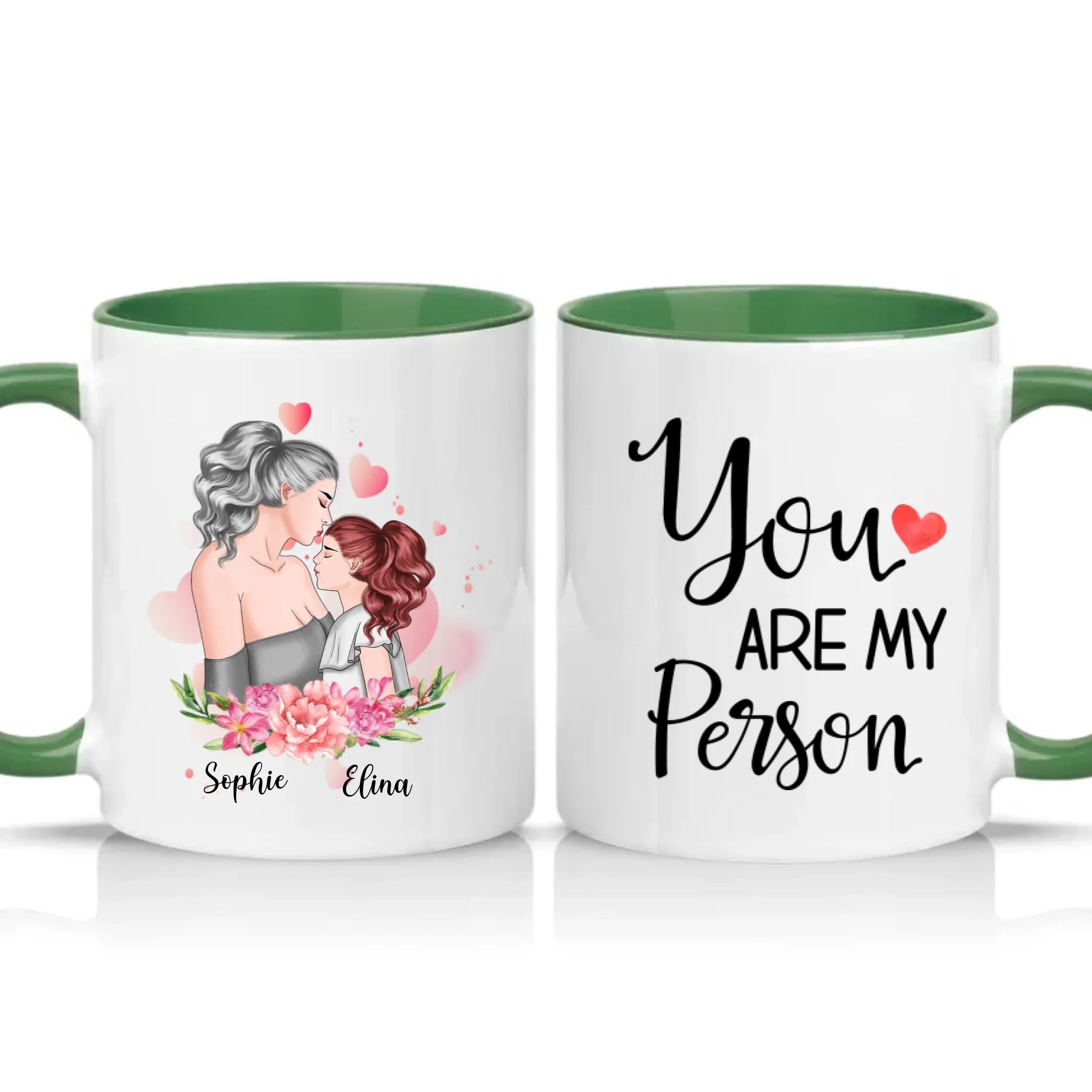 Two Tone 11oz Mug Racing Green