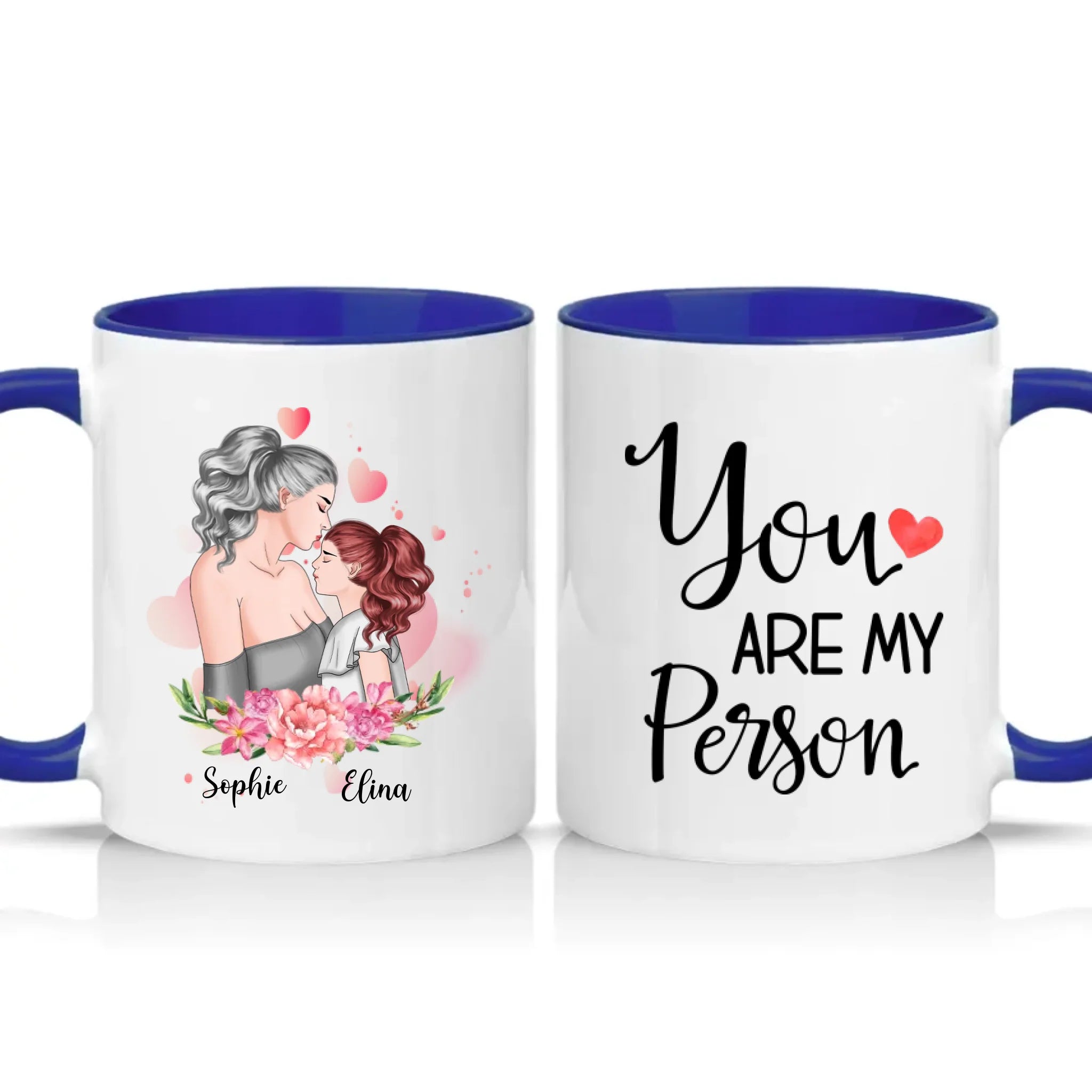 Two Tone 11oz Mug Dark Blue