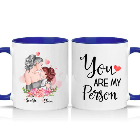 Two Tone 11oz Mug Dark Blue