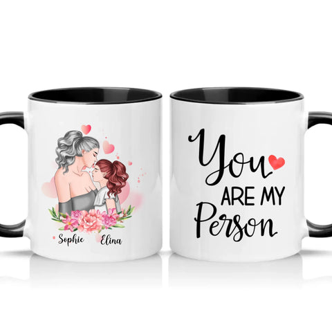 Two Tone 11oz Mug Black