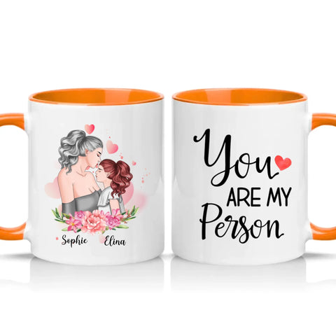 Two Tone 11oz Mug Orange