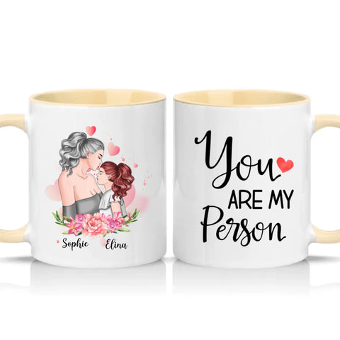Two Tone 11oz Mug Cream