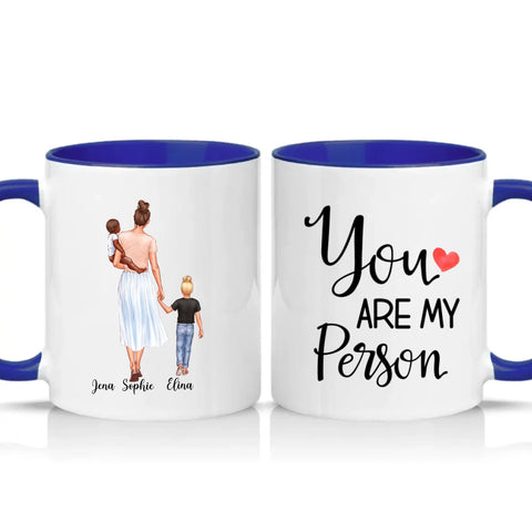 Two Tone 11oz Mug Dark Blue