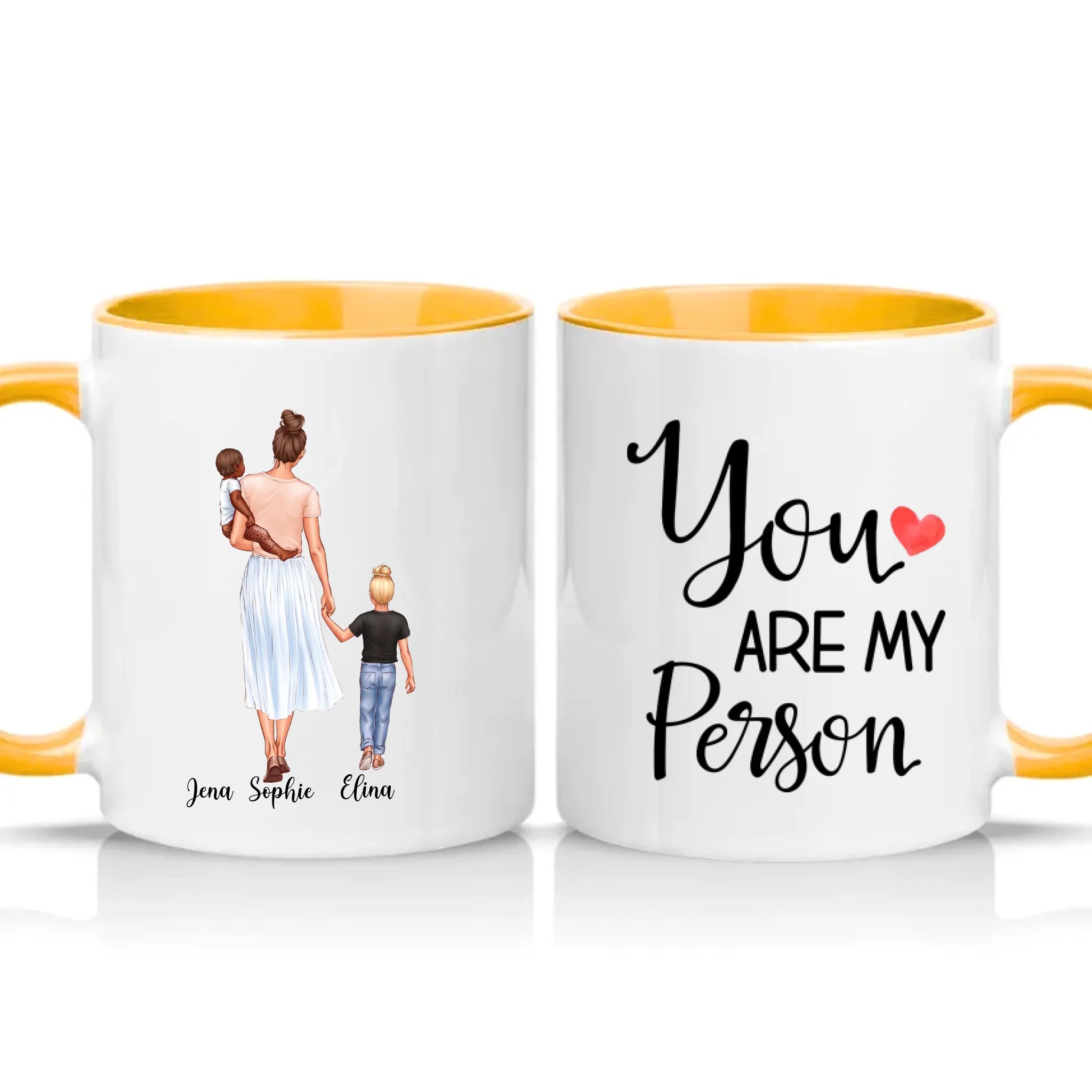 Two Tone 11oz Mug Golden Yellow