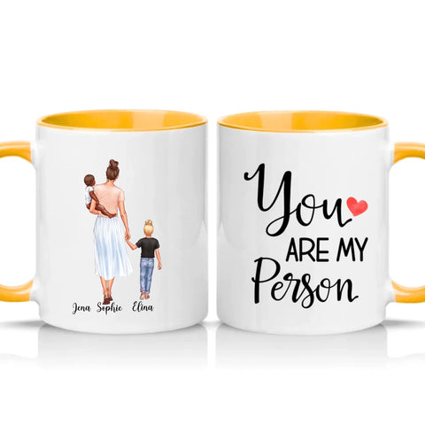 Two Tone 11oz Mug Golden Yellow
