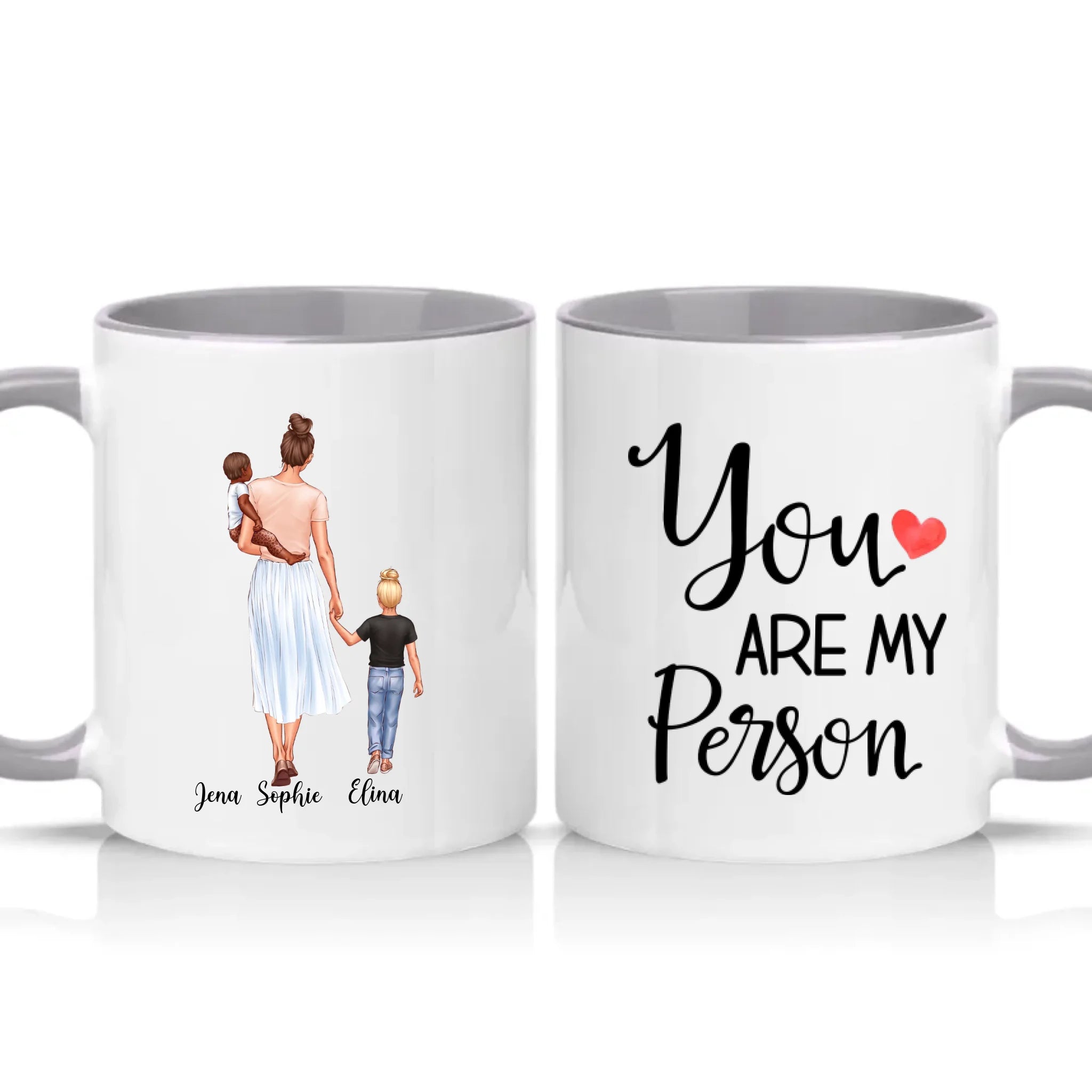 Two Tone 11oz Mug Grey