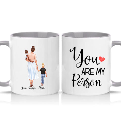 Two Tone 11oz Mug Grey