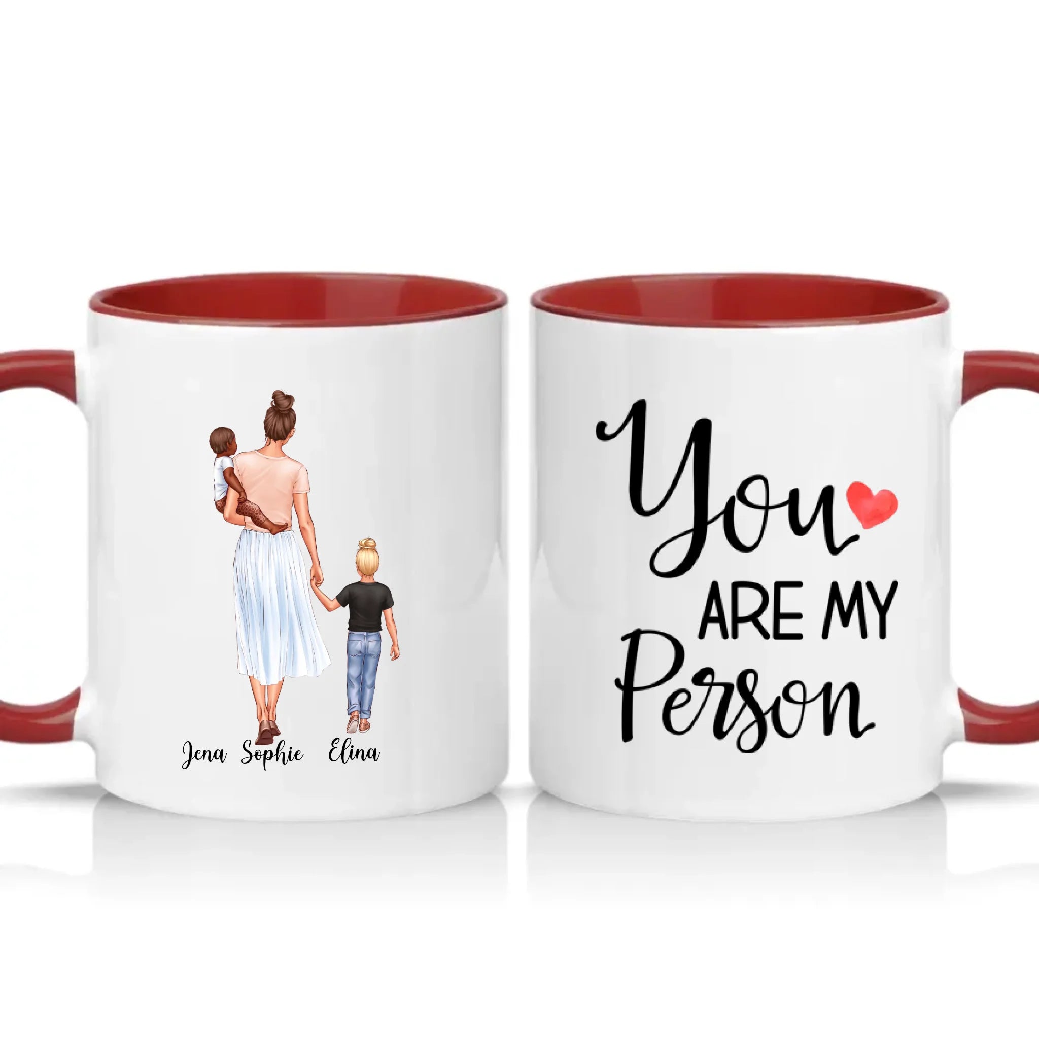 Two Tone 11oz Mug Burgundy