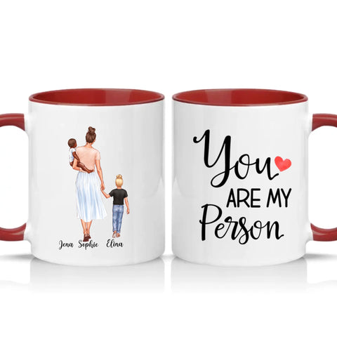 Two Tone 11oz Mug Burgundy