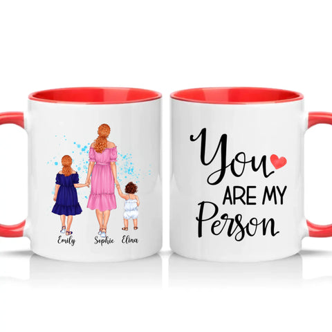 Two Tone 11oz Mug Red