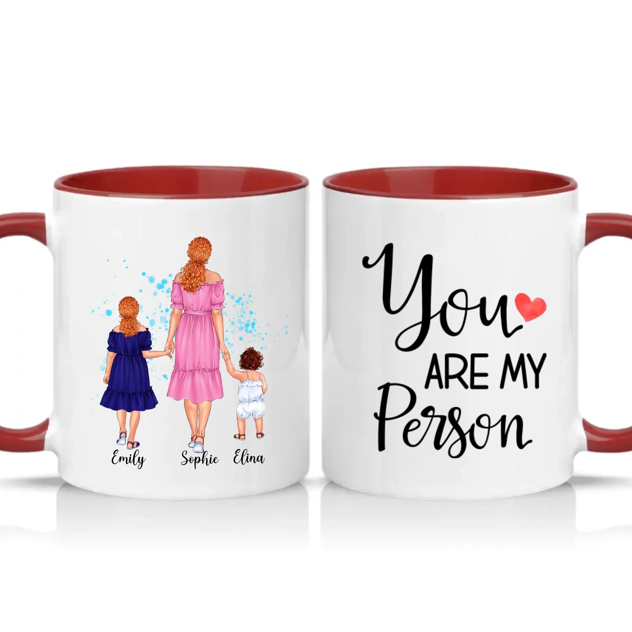 Two Tone 11oz Mug Burgundy