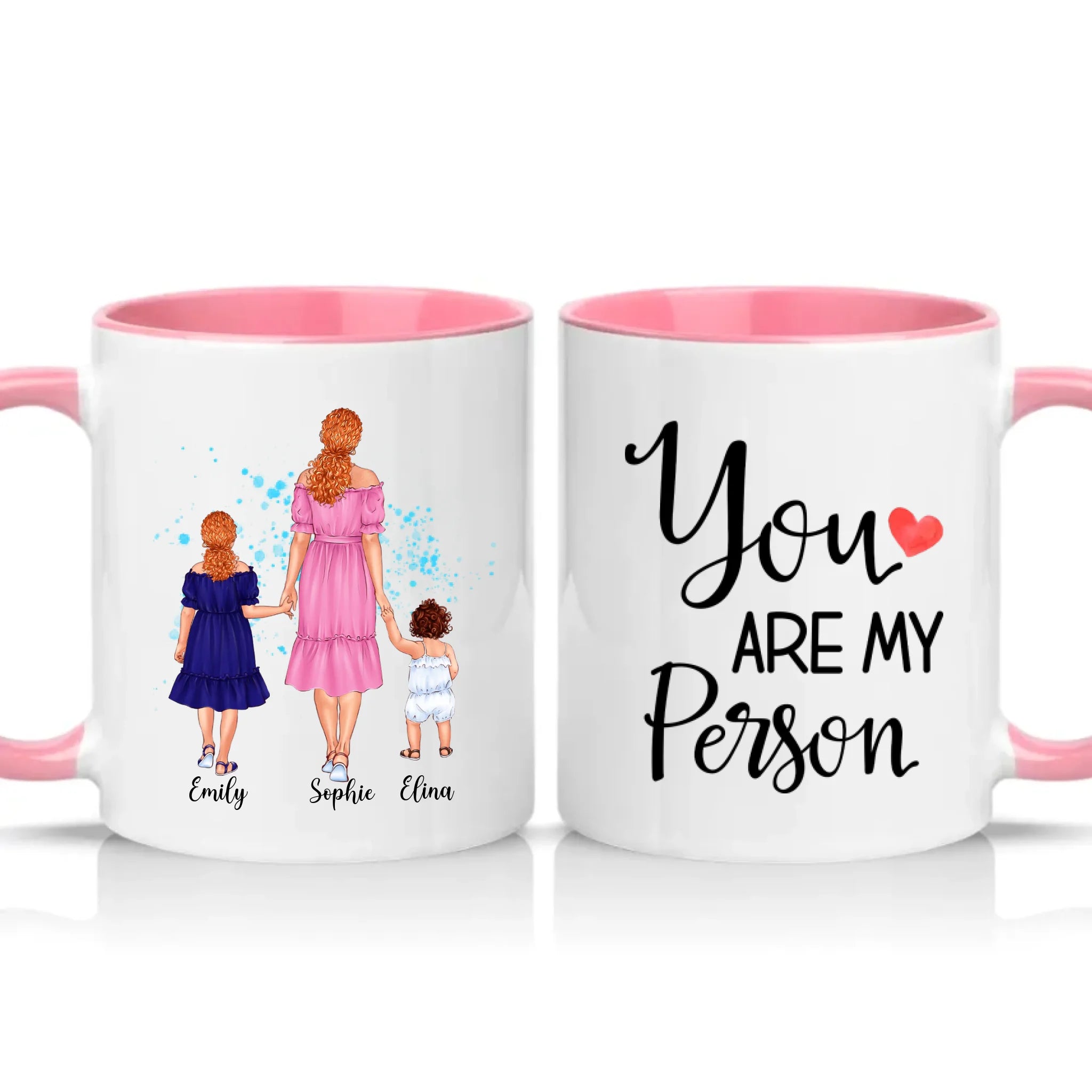 Two Tone 11oz Mug Pink