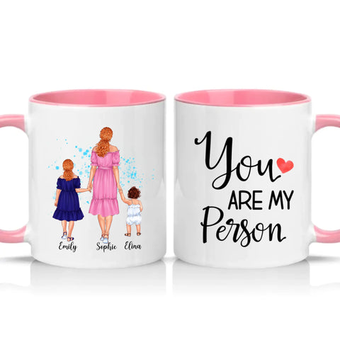 Two Tone 11oz Mug Pink