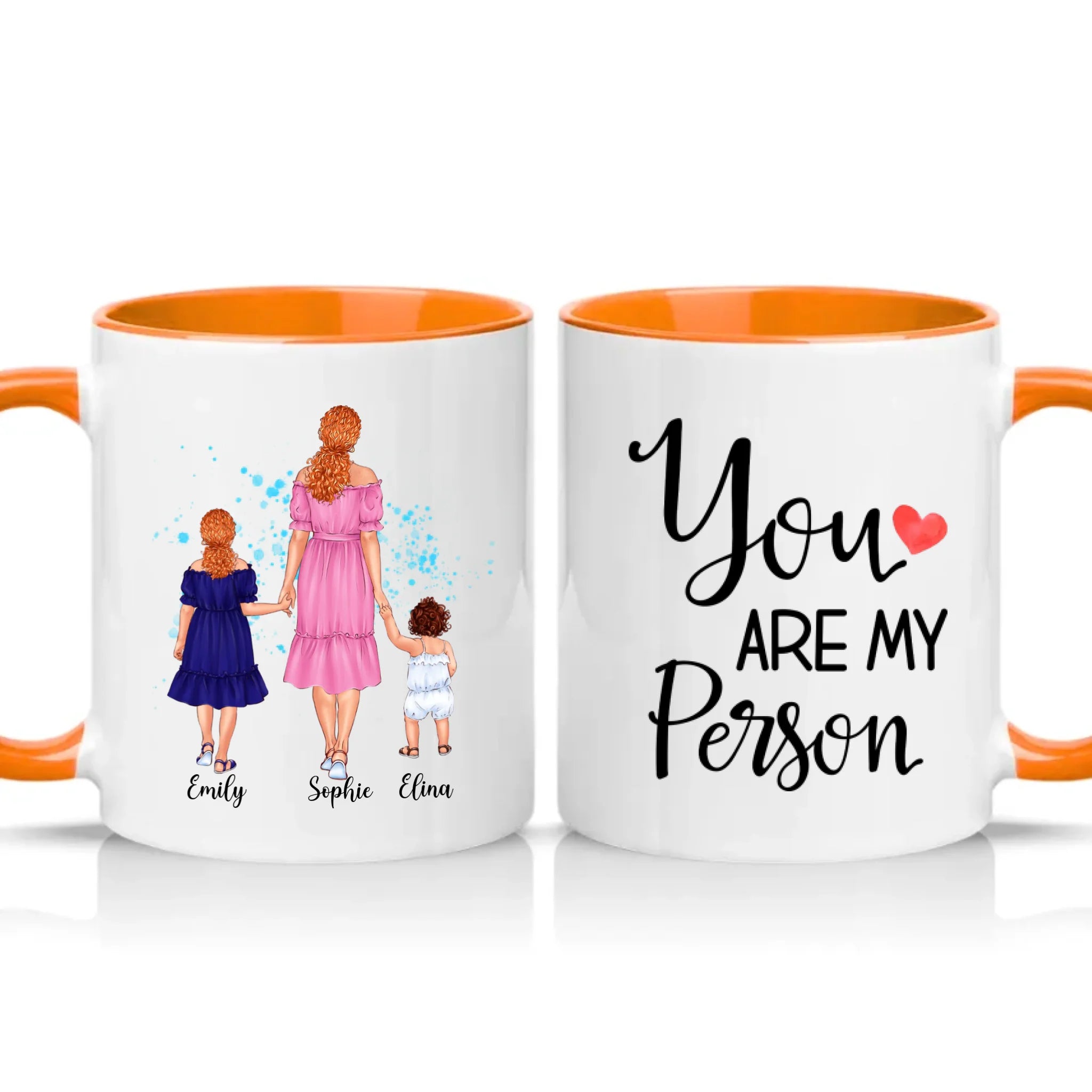 Two Tone 11oz Mug Orange