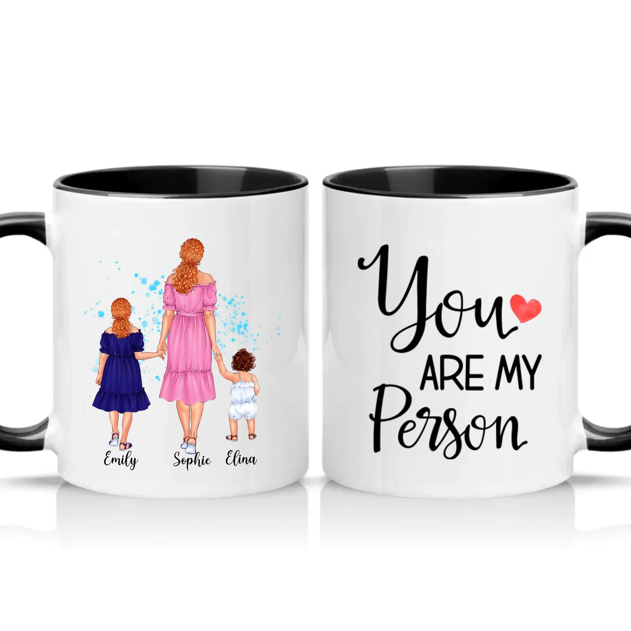 Two Tone 11oz Mug Black