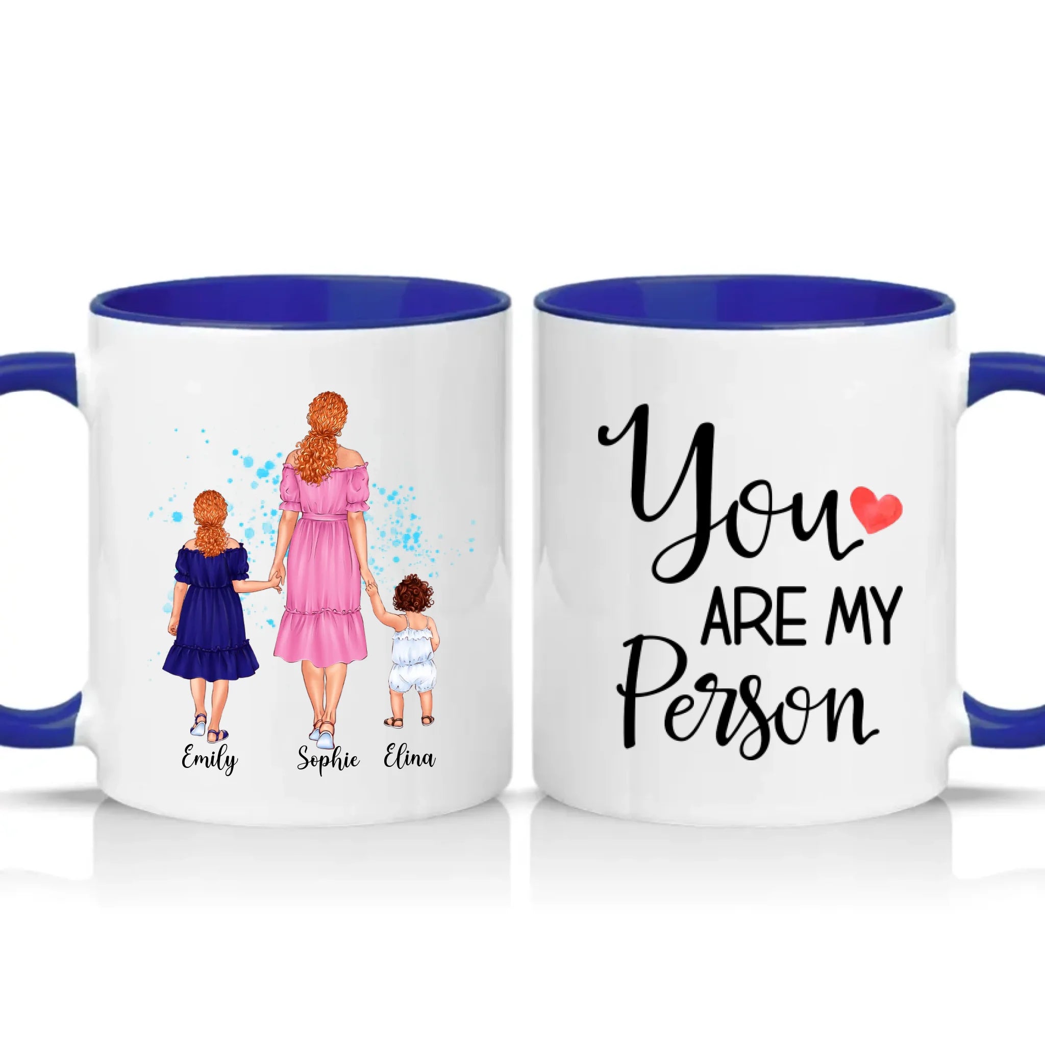 Two Tone 11oz Mug Dark Blue
