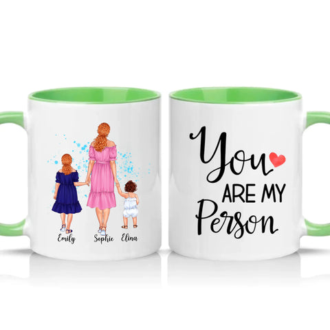 Two Tone 11oz Mug Green