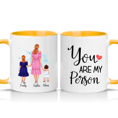 Two Tone 11oz Mug Golden Yellow