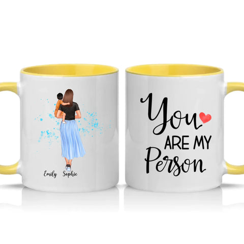 Two Tone 11oz Mug Yellow